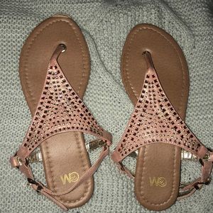 Pink/Gold Sandals!